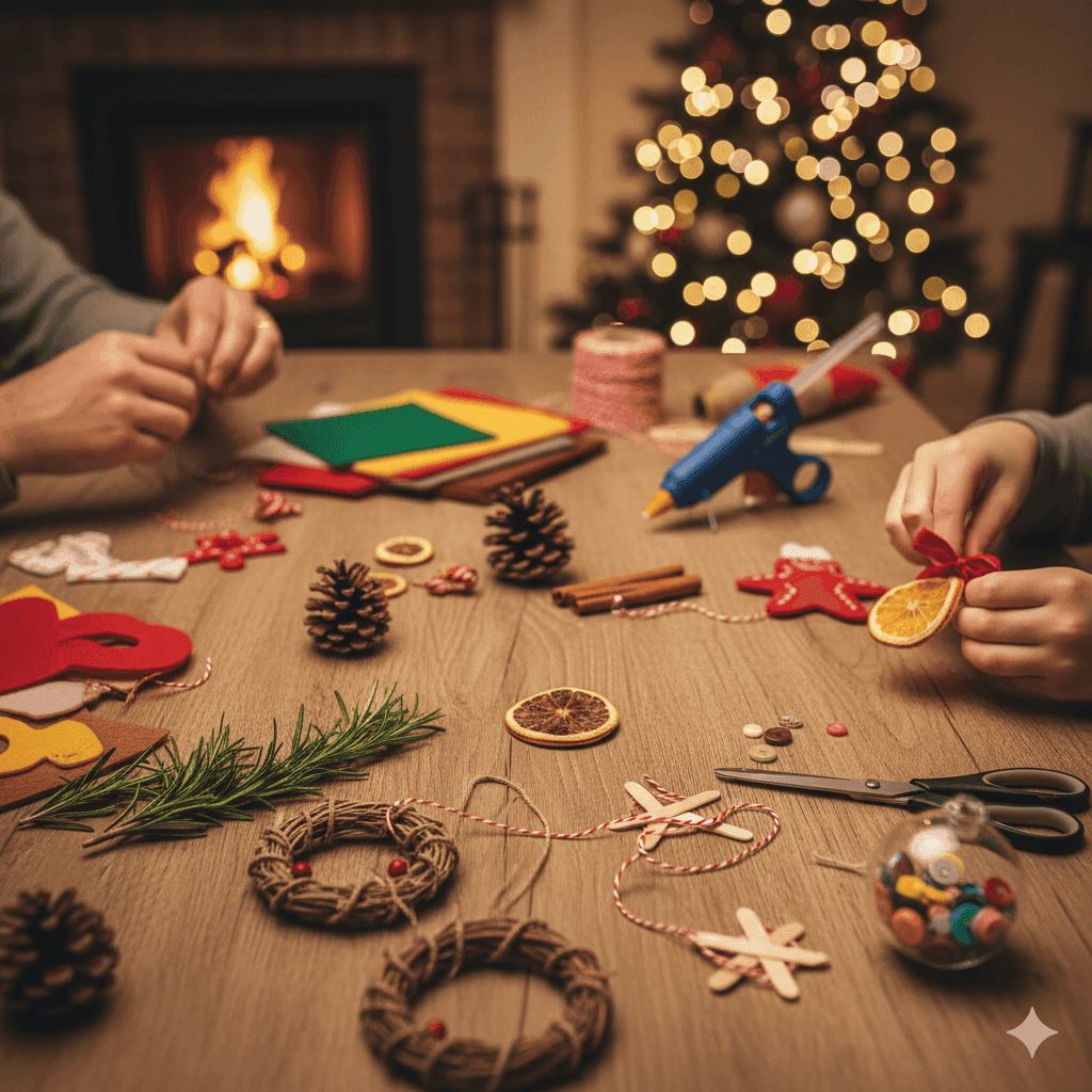 DIY Christmas ornaments made at home
